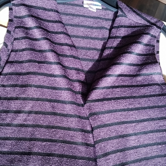 NWT LLR M Striped Joy Vest Cover-up - Picture 1 of 5